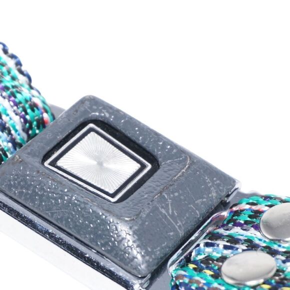 Vintage Green Striped Car-Seat-Buckle Belt - Picture 4 of 9